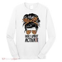 Trendy Religious Holy Spirit Cool Mom Life Leopard Print Long Sleeve Shirt thumb 0