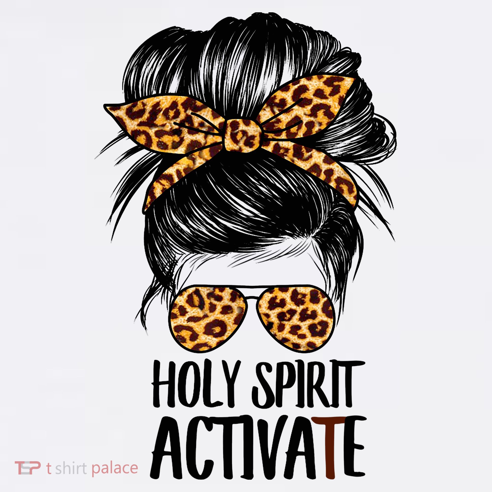 Trendy Religious Holy Spirit Cool Mom Life Leopard Print Women's Hoodie