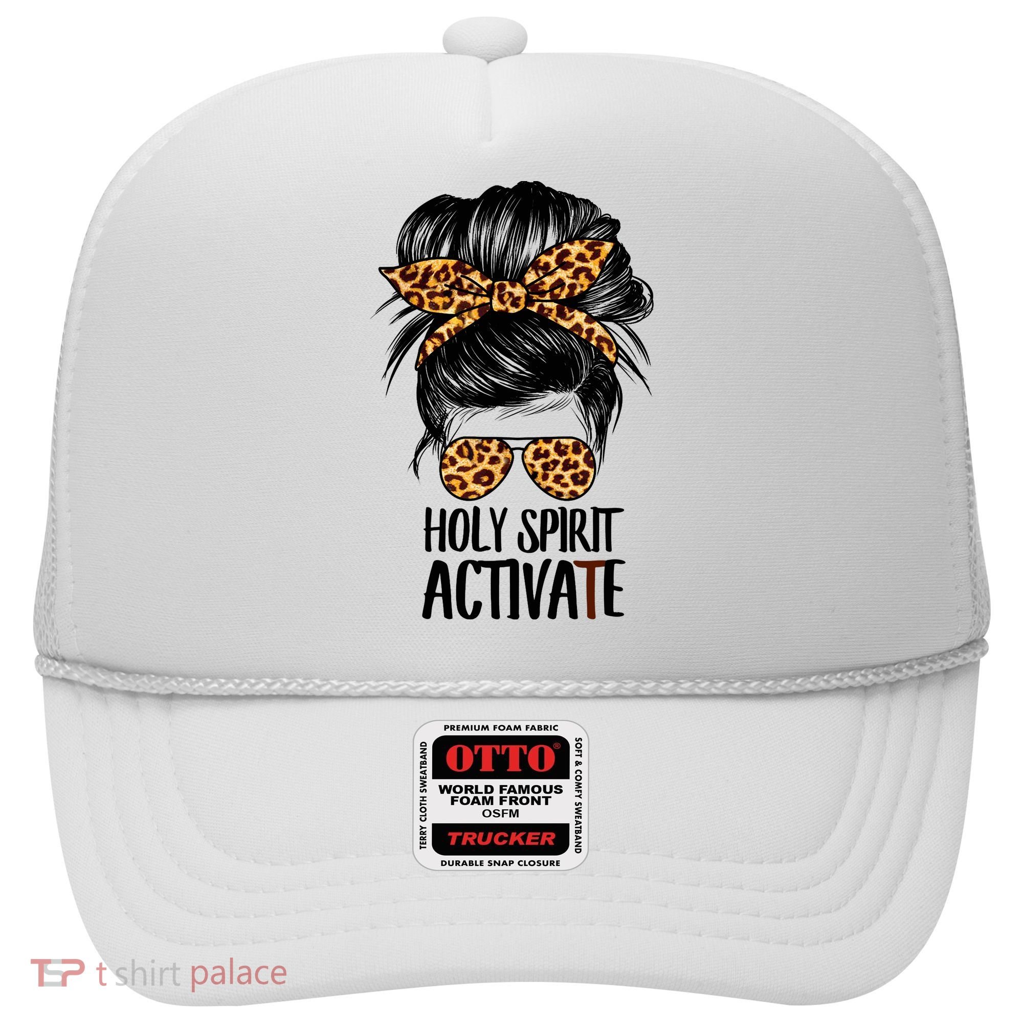 Trendy Religious Holy Spirit Cool Mom Life Leopard Print Hat