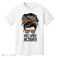 Trendy Religious Holy Spirit Cool Mom Life Leopard Print Kids T-Shirt thumb 0