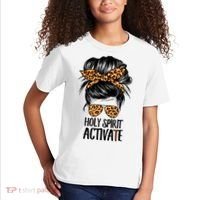 Trendy Religious Holy Spirit Cool Mom Life Leopard Print Kids T-Shirt thumb 2