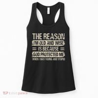 The Reason IM Old And Wise Inspirational Christian Faith Women's Tank Top thumb 0