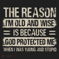 The Reason IM Old And Wise Inspirational Christian Faith Golf Towel thumb 3
