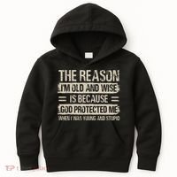 The Reason IM Old And Wise Inspirational Christian Faith Kids Hoodie thumb 0