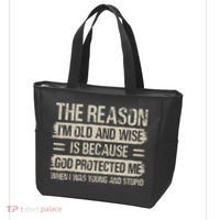 The Reason IM Old And Wise Inspirational Christian Faith Tote Bag thumb 3
