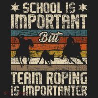 Team Roping Is Importanter Horse Ride Cowboy Header Heeler Beanie thumb 2