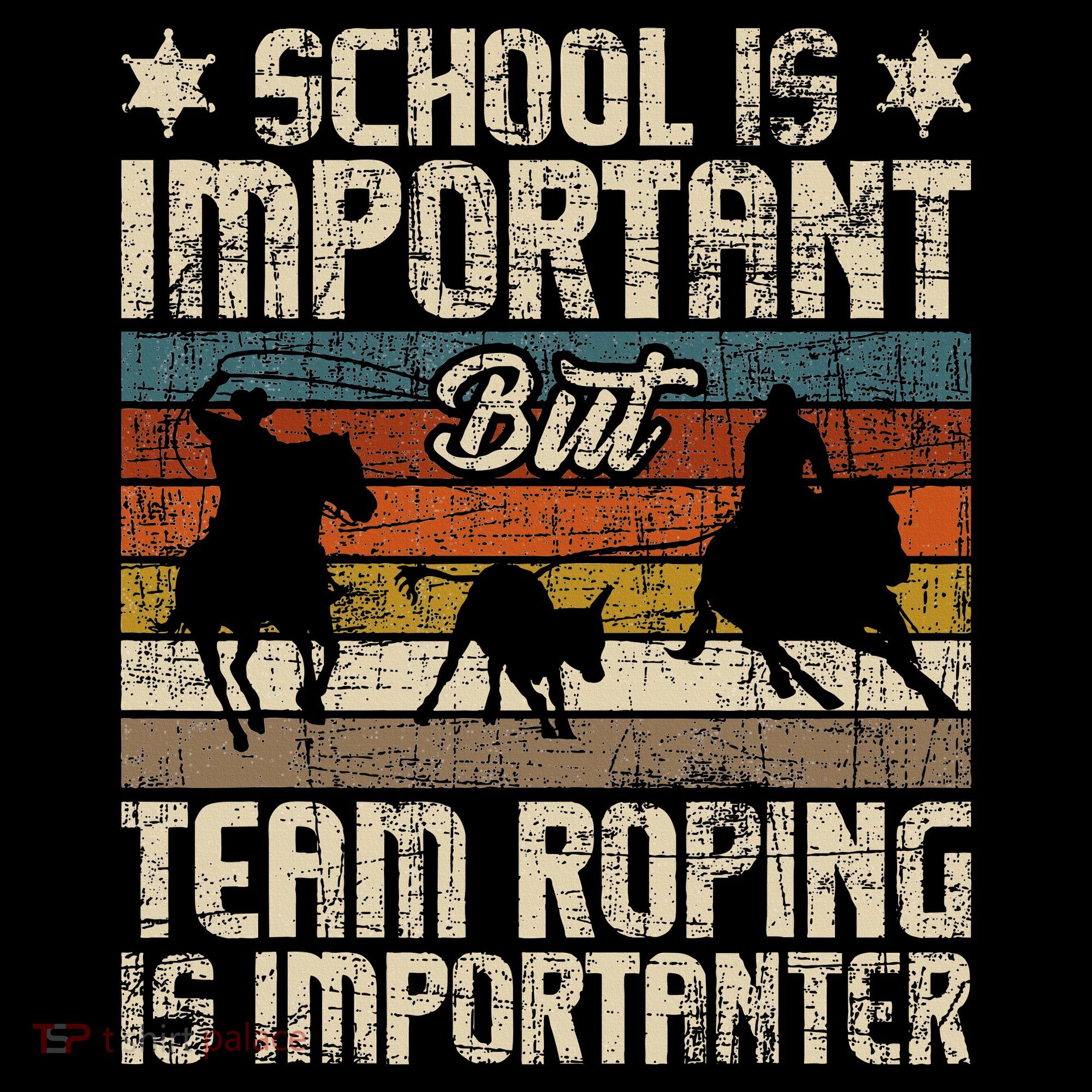 Team Roping Is Importanter Horse Ride Cowboy Header Heeler Women's Hoodie