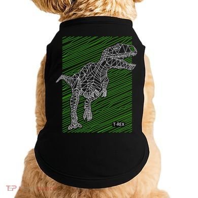 T Rex Illustration Doggie Tank
