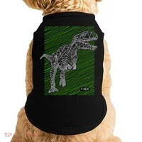 T Rex Illustration Doggie Tank thumb 0
