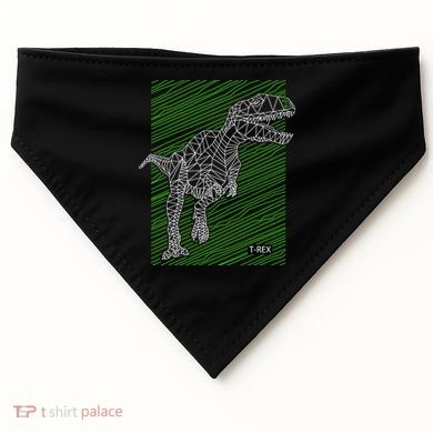 T Rex Illustration USA-Made Doggie Bandana