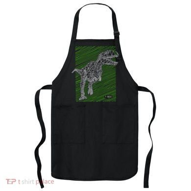 T Rex Illustration Apron