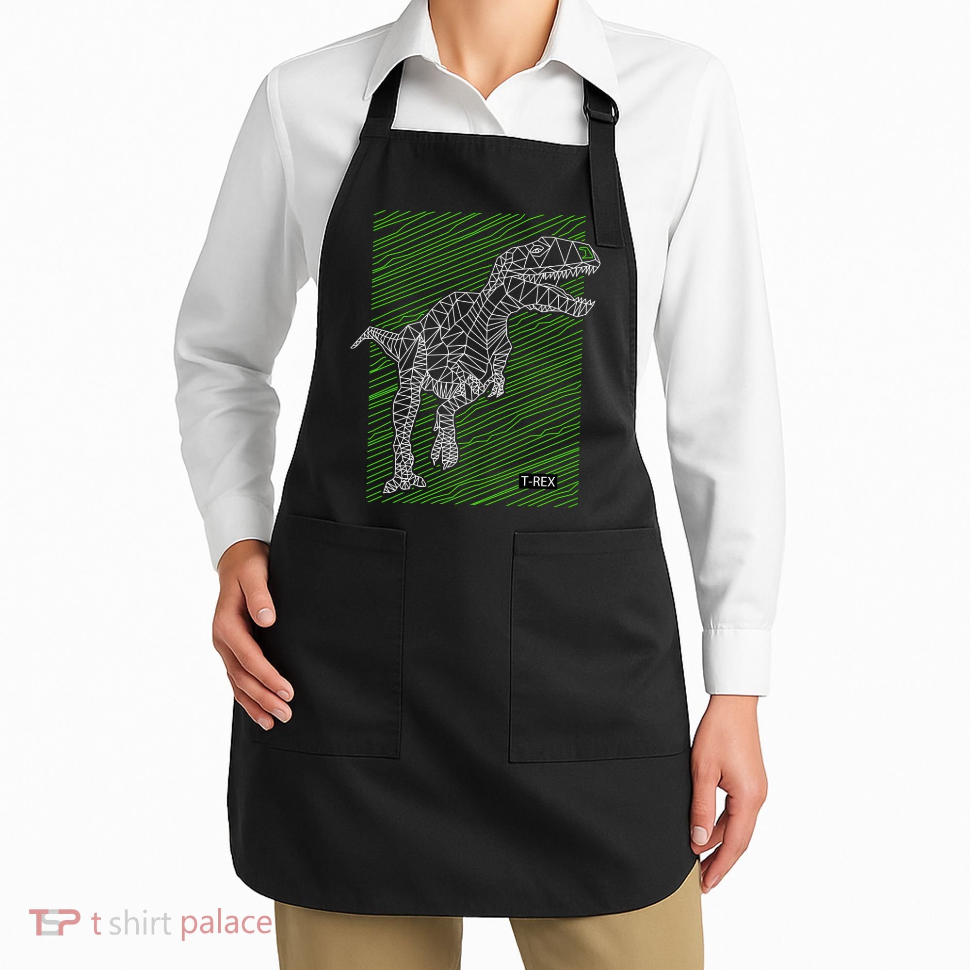 T Rex Illustration Apron