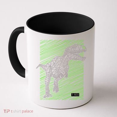 T Rex Illustration Coffee Mug