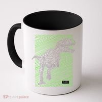 T Rex Illustration Coffee Mug thumb 0