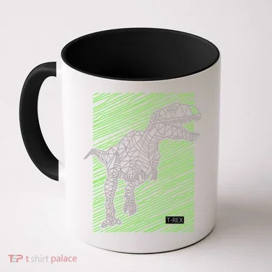 T Rex Illustration Coffee Mug