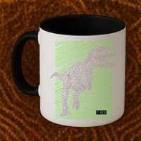 T Rex Illustration Coffee Mug thumb 2