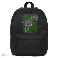 T Rex Illustration 16 in Basic Backpack thumb 0