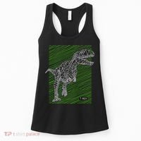 T Rex Illustration Women's Tank Top thumb 0