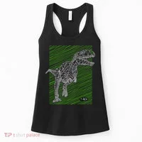 T Rex Illustration Women's Tank Top thumb 0