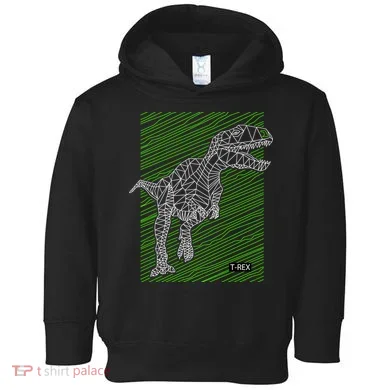 T Rex Illustration Toddler Hoodie