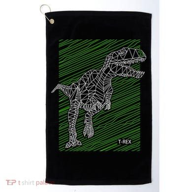 T Rex Illustration Golf Towel