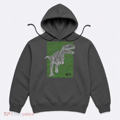 T Rex Illustration Hoodie