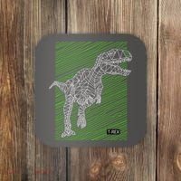 T Rex Illustration Coaster thumb 0