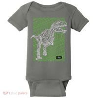 T Rex Illustration Baby Bodysuit thumb 0