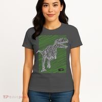 T Rex Illustration Women's T-Shirt thumb 4