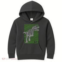 T Rex Illustration Kids Hoodie thumb 0