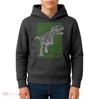 T Rex Illustration Kids Hoodie thumb 4