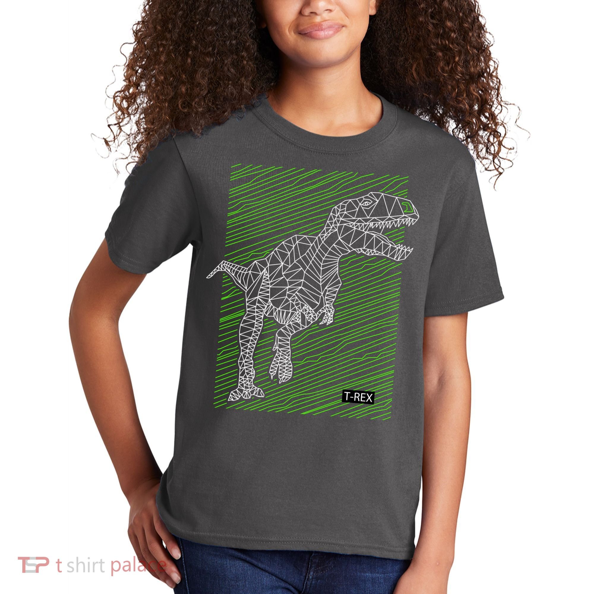 T Rex Illustration Kids T-Shirt