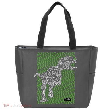 T Rex Illustration Tote Bag