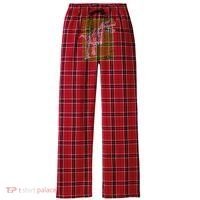 T Rex Illustration Women's Flannel Plaid Pajama Pants thumb 0