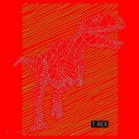 T Rex Illustration Santa Hat thumb 1