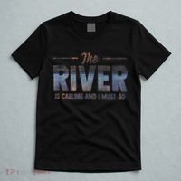 The River Is Calling I Must Go White Water Rafting Boating T-Shirt thumb 5