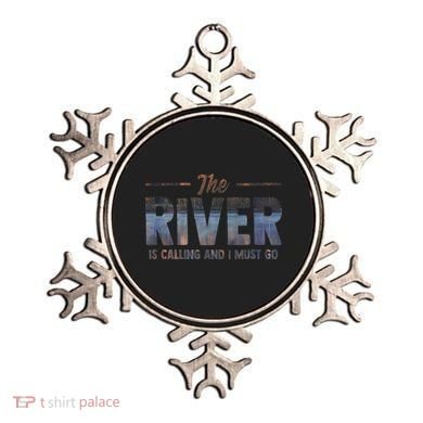 The River Is Calling I Must Go White Water Rafting Boating Ornament
