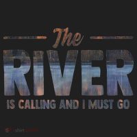 The River Is Calling I Must Go White Water Rafting Boating Hat thumb 2