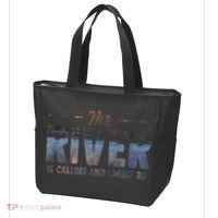 The River Is Calling I Must Go White Water Rafting Boating Tote Bag thumb 3