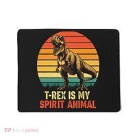 T Rex Is My Spirit Animal Funny Dinosaur Fan Retro Mousepad thumb 0