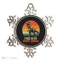 T Rex Is My Spirit Animal Funny Dinosaur Fan Retro Ornament thumb 0