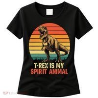 T Rex Is My Spirit Animal Funny Dinosaur Fan Retro Women's T-Shirt thumb 0