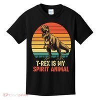T Rex Is My Spirit Animal Funny Dinosaur Fan Retro Kids T-Shirt thumb 0