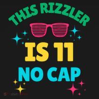 This Rizzler Is 11 Birthday Eleven 11 Birthday Long Sleeve Shirt thumb 2