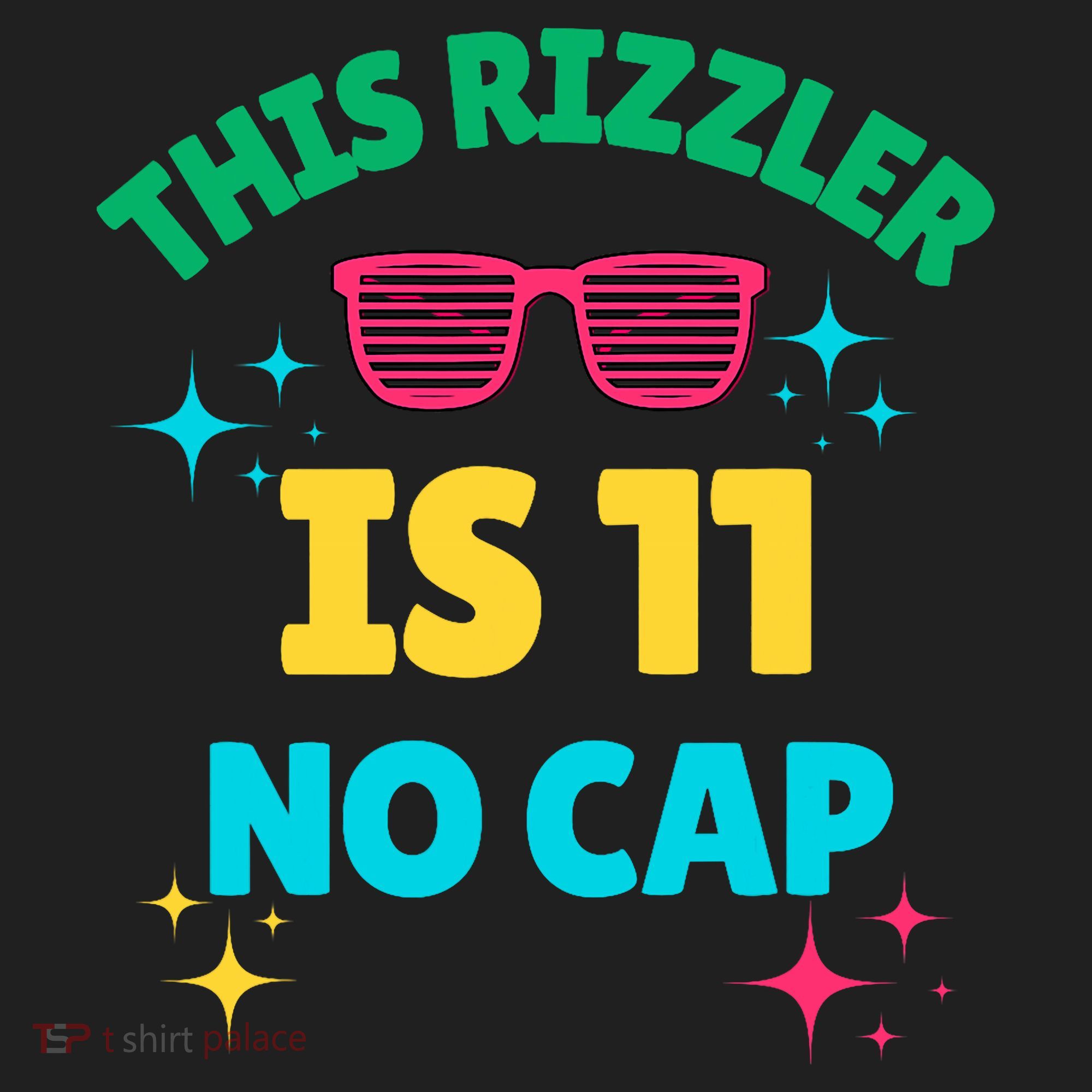 This Rizzler Is 11 Birthday Eleven 11 Birthday Beanie