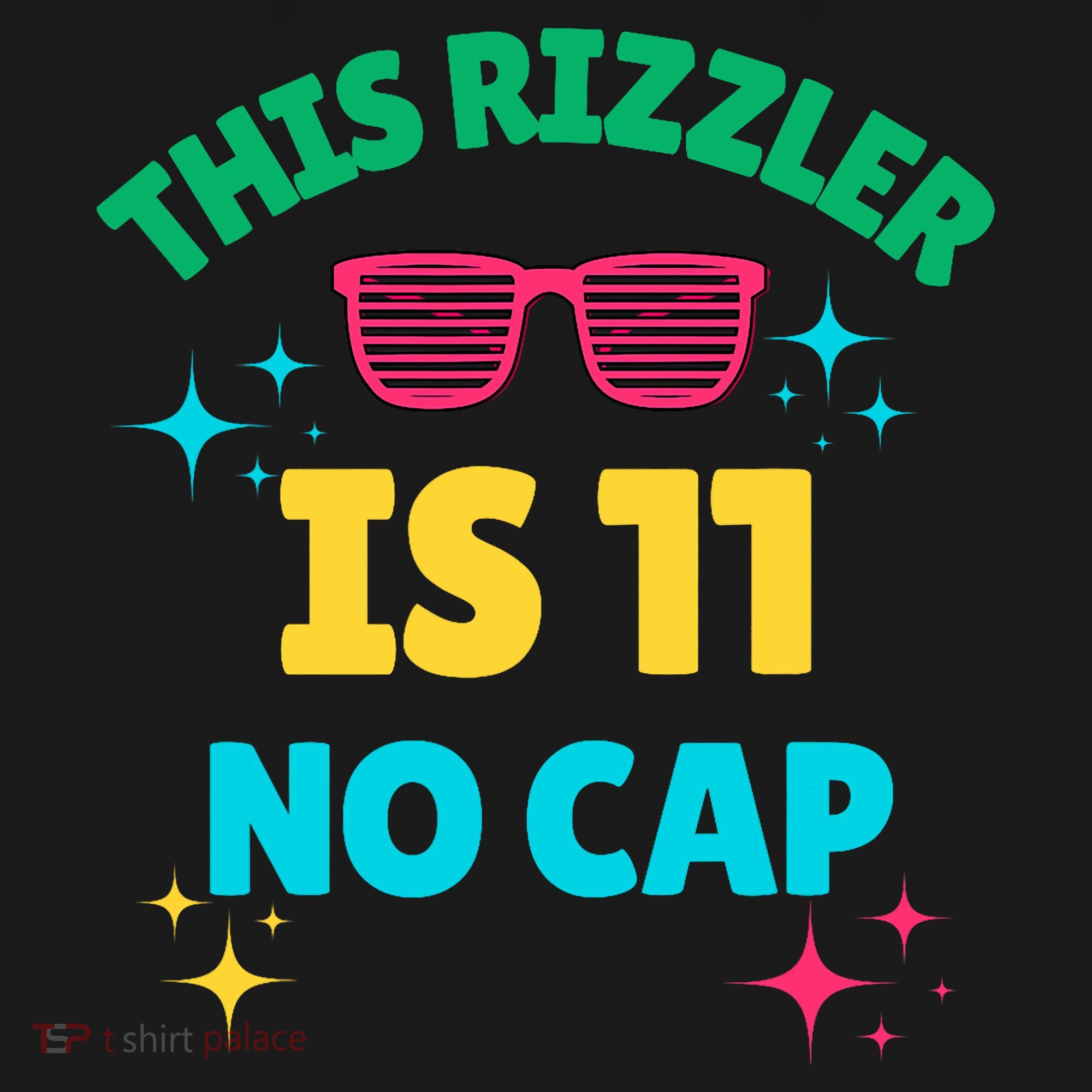 This Rizzler Is 11 Birthday Eleven 11 Birthday Women's Hoodie