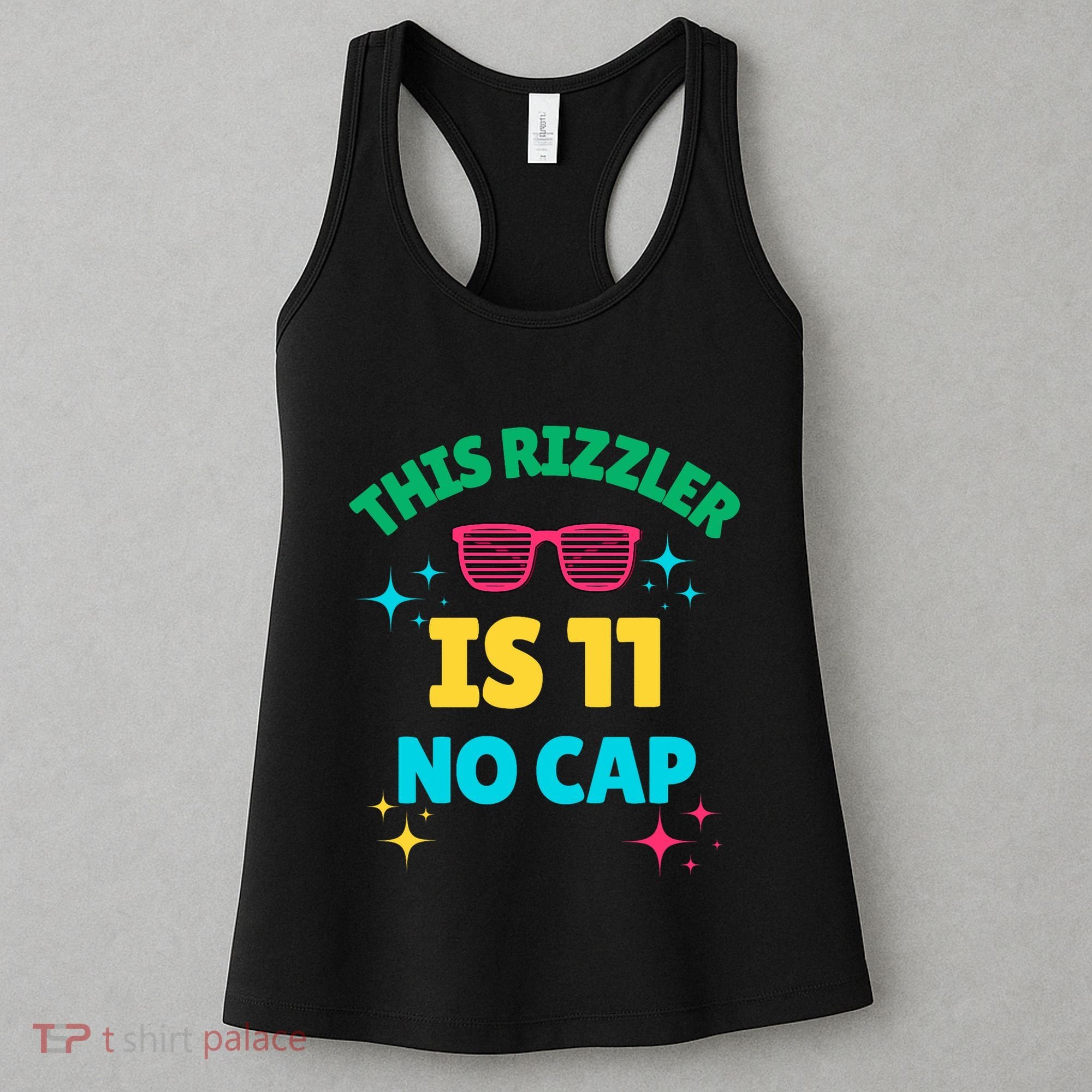 This Rizzler Is 11 Birthday Eleven 11 Birthday Women's Tank Top
