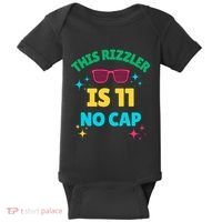 This Rizzler Is 11 Birthday Eleven 11 Birthday Baby Bodysuit thumb 0