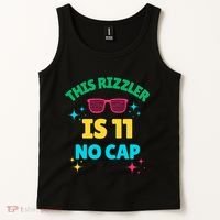 This Rizzler Is 11 Birthday Eleven 11 Birthday Tank Top thumb 2