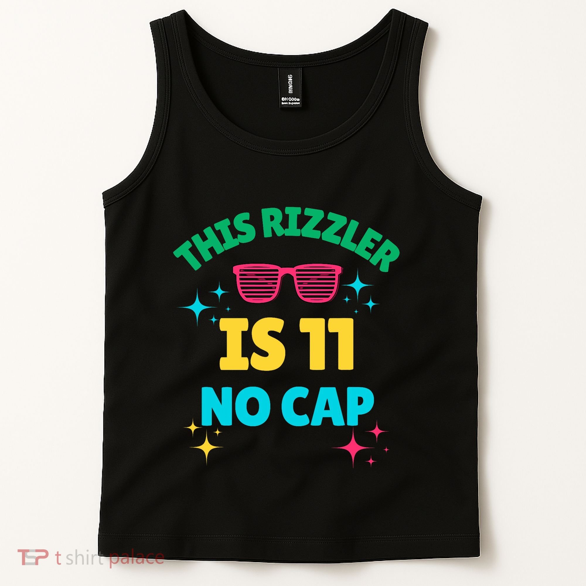 This Rizzler Is 11 Birthday Eleven 11 Birthday Tank Top